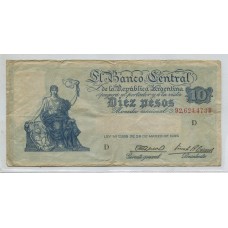 ARGENTINA COL. 434b BILLETE DE $ 10